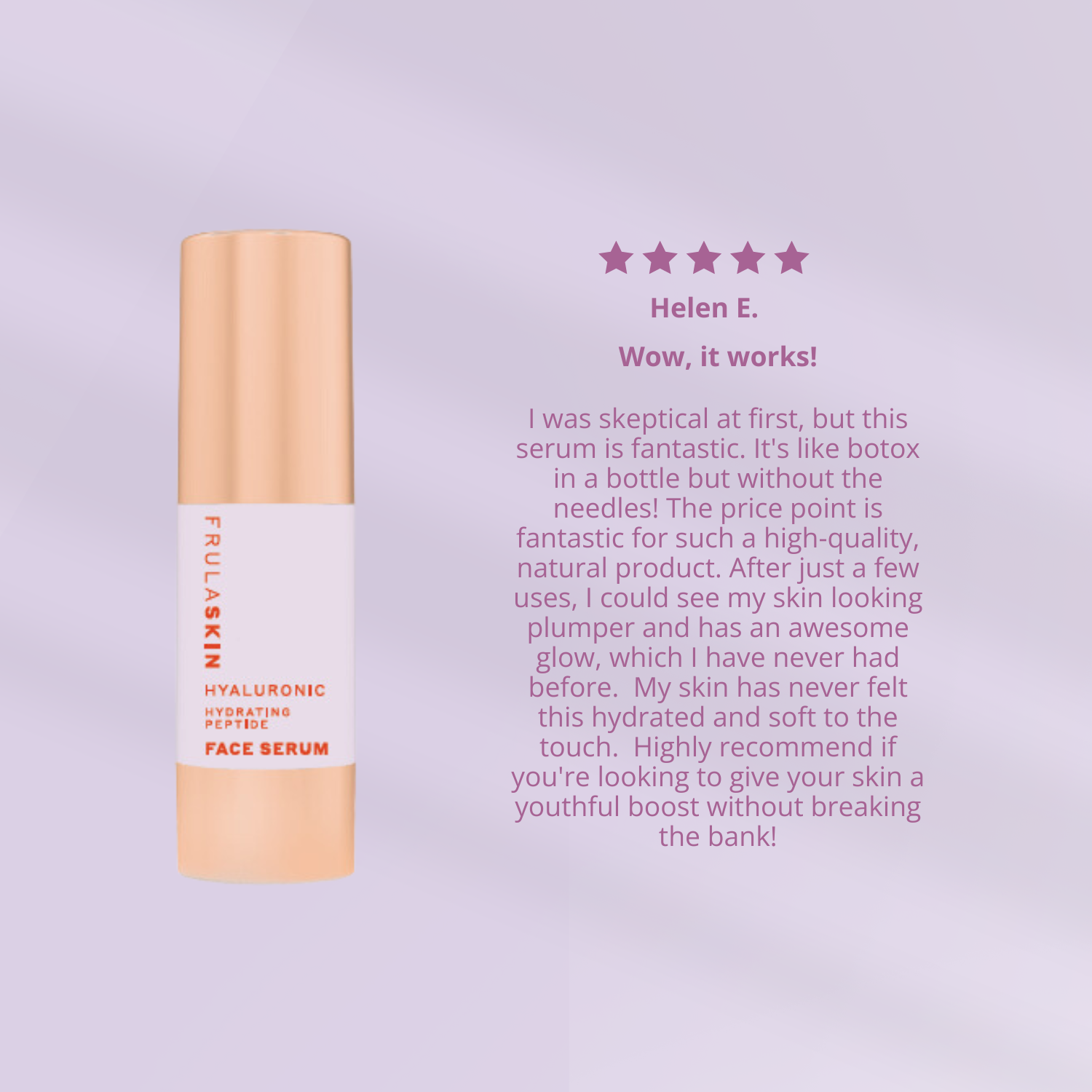 Hyaluronic Peptide Hydrating Face Serum