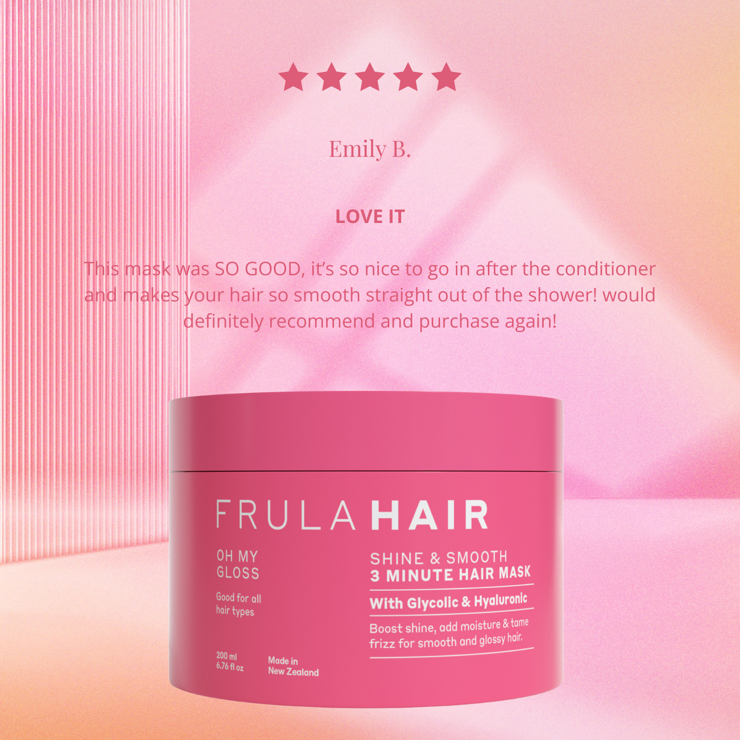 Oh My Gloss Shine & Smooth 3 Minute Hair Mask